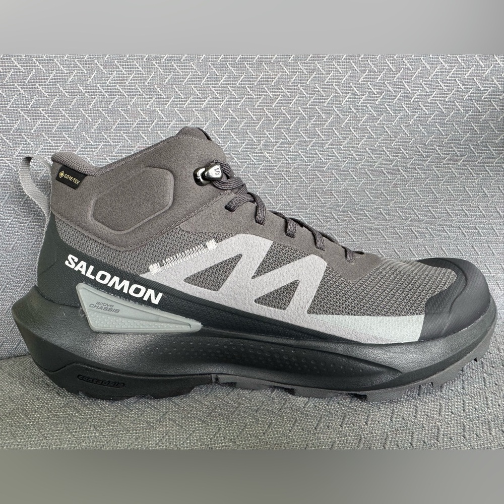 Salomon Elixir Activ Mid GTX Boot Men's Gray Hiking Shoes 9.5 New